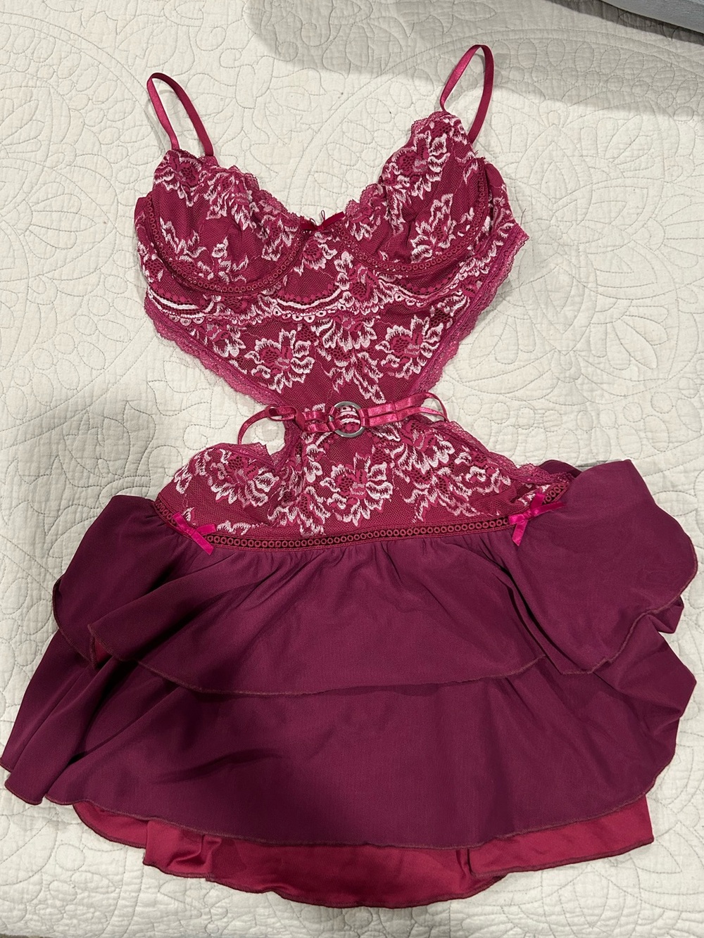 Outcast Burgundy Santana Mini Dress